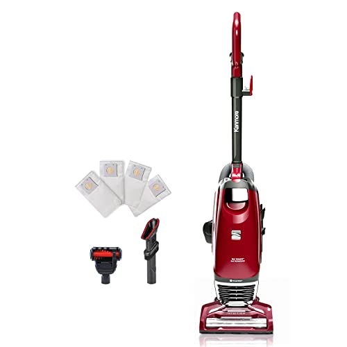 Kenmore Intuition Bagged Upright Vacuum Cleaner Lightweight | 2-Motor Power Suction with HEPA Filter, 3-in-1 Combination Tool, Handi-Mate for Carpet, Floor, Pet Hair - BU3040