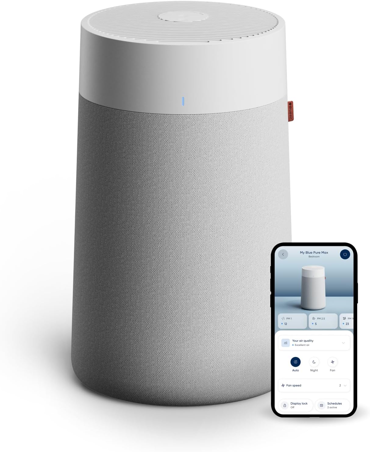 BLUEAIR Blue Pure 311i Max Smart Air Purifier for Medium Rooms up to 1,800 Sq Ft HEPASilent Air Cleaner for Pets Allergies...