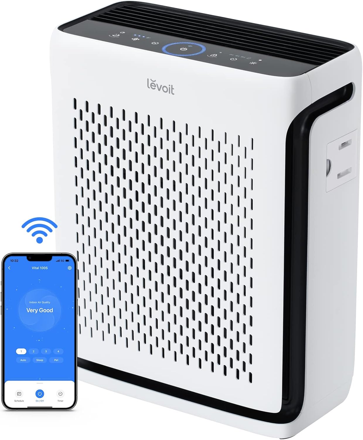 LEVOIT Air Purifier for Home Large Room Up to 1073Ft² with Air Quality Monitor, AHAM VERIFIDE, Smart WiFi, Washable Pre-Fi...