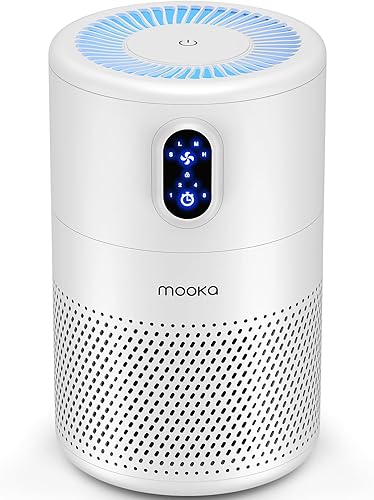 MOOKA Air Purifiers for Home Large Room up to 1076ft², H13 True HEPA A — Build quality and design details up close