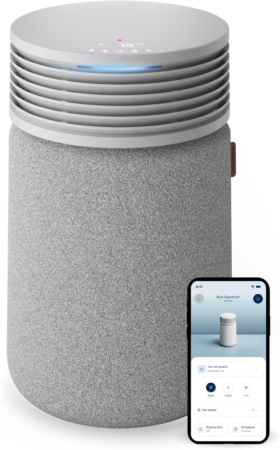 BLUEAIR Blue Signature SP3i Air Purifier for Medium Rooms up to 498 sq ft, HEPASilent Filtration, WiFi Smart Control, Auto...
