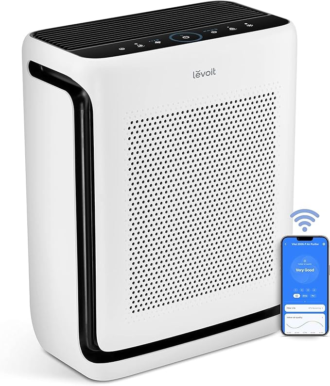 LEVOIT Air Purifiers for Home Large Room Up to 1875 Ft² with Washable Pre-Filter, AHAM VERIFIDE, Air Quality Monitor, HEPA Sleep Mode
