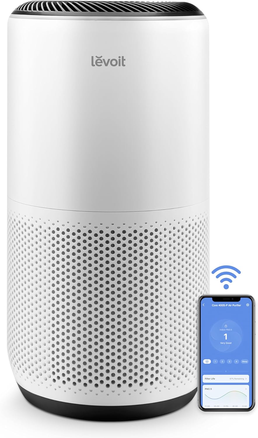 LEVOIT Air Purifiers for Home Large Room Up to 1733 Ft² With HEPA Sleep Mode, AHAM VERIFIDE, Auto Mode, Air Quality Monito...