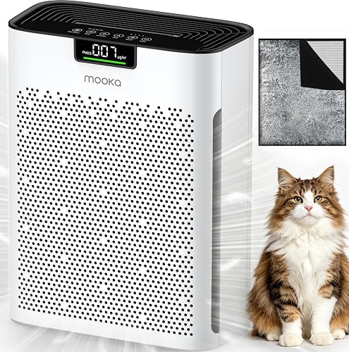 Air Purifier for Home Bedroom Large Room 2200 Ft², MOOKA H13 HEPA Air — Build quality and design details up close