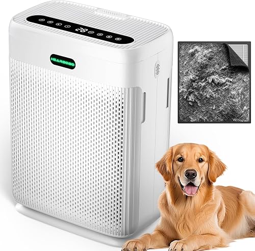 HEARBOBO Air Purifiers for Home Large Room up to 3000sq.ft with Washab — Build quality and design details up close